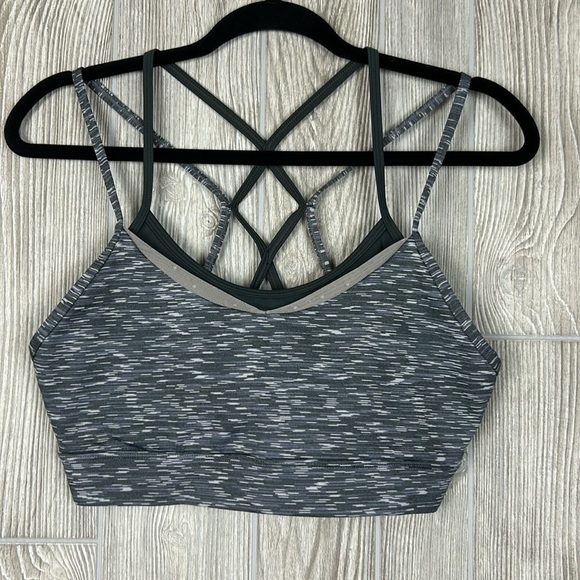 ZYIA Other - Zyia Active Luxe Strappy Bra Sage Grey Sports Athletic Womens Size Medium